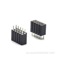 Encabezado hembra mecanizado de 2.54 mm recto H8.5 mm